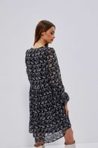 Sukienka damska, czarna, Moodo