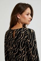 Sukienka damska, czarna, Moodo