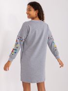 Sukienka damska, szara, Rue Paris