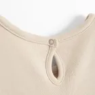 Sukienka dziewczęca z długim rękawem, beżowa, Nicol