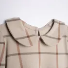 Sukienka dziewczęca z długim rękawem, beżowa, Nicol