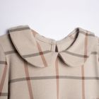 Sukienka dziewczęca z długim rękawem, beżowa, Nicol