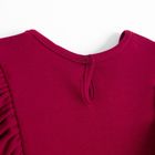 Sukienka dziewczęca z długim rękawem, bordowa, Nicol