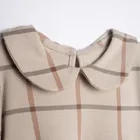 Sukienka dziewczęca z krótkim rękawem, beżowa, Nicol