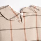 Sukienka dziewczęca z krótkim rękawem, beżowa, Nicol