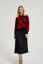 Sweter damski, czarny, Moodo