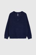 Sweter damski, granatowy, Moodo