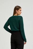 Sweter damski, zielony, Moodo