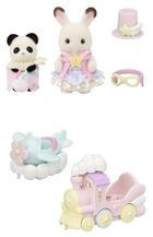 Sylvanian Families, Zabawne pojazdy z parku rozrywki, zestaw z figurkami, 5819