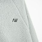 Szara bluza sherpa z kapturem oversize NOWEAR