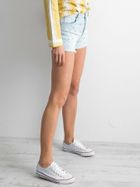 Szorty jeansowe damskie, niebieskie, Factory Price