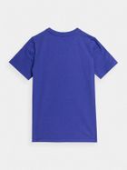 T-shirt chłopięcy, niebieski, 4F