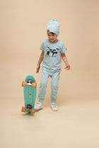 T-shirt chłopięcy, niebieski, Pinokio