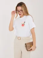 T-shirt damski, biały, Sublevel