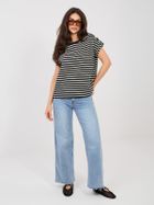 T-shirt damski, czarny, Sublevel