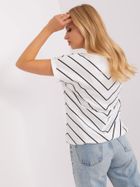 T-shirt damski, ecru, Relevance