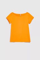 T-shirt damski, pomarańczowy, Moodo