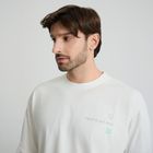 T-shirt oversize z nadrukiem na plecach NOWEAR