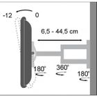 Techly, uchwyt ścienny TV LED/LCD, 19-37"