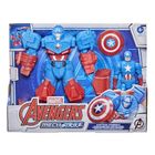 The Avengers, Mech Strike, kapitan Ameryka, figurka z pancerzem, 15 cm