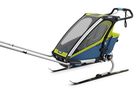 Thule, Chariot Sport 1, przyczepka rowerowa dla dziecka, zielono-niebieska