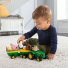 Tomy, John Deere, traktor z akcesoriami