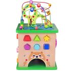 Tooky Toy, drewniana kostka aktywności, sorter