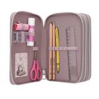 Top Model, Blooming Kitty, piórnik rozkładany, potrójny, z wyposażeniem, różowy