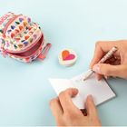 Top Model, zawieszka w kształcie plecaczka, zestaw z notesikiem, ołówkiem i gumką, 1 szt.