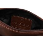 Torba listonoszka, brązowa, skórzana, Peterson