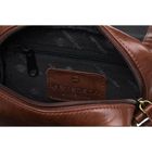 Torba listonoszka, brązowa, skórzana, Peterson