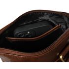 Torba listonoszka, brązowa, skórzana, Peterson