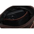 Torba listonoszka, brązowa, skórzana, Peterson