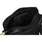 Torba listonoszka, czarna, skórzana, Petereson