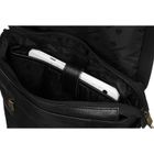 Torba listonoszka, czarna, skórzana, Peterson