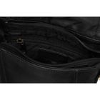 Torba listonoszka, czarna, skórzana, Peterson