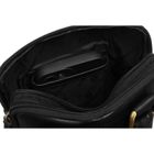 Torba listonoszka, czarna, skórzana, Peterson