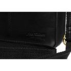 Torba listonoszka, czarna, skórzana, Peterson