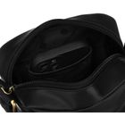 Torba listonoszka, czarna, skórzana, Peterson