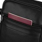 Torba listonoszka, czarna, skórzana, Rovicky