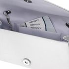 Torebka kopertówka, srebrna, Rovicky