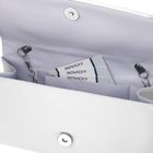 Torebka kopertówka, srebrna, Rovicky