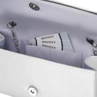 Torebka kopertówka, srebrna, skóra ekologiczna, Rovicky