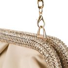 Torebka listonoszka, beżowa, skóra ekologiczna, Rovicky