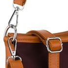 Torebka listonoszka, bordowa, skóra ekologiczna, Peterson