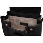 Torebka listonoszka, czarna, skóra ekologiczna, Peterson