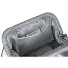 Torebka listonoszka, srebrna, skóra ekologiczna, Rovicky