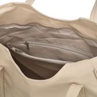 Torebka shopper, beżowa, poliester, Peterson