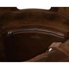 Torebka shopper, brązowa, skóra ekologiczna, Peterson