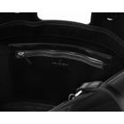 Torebka shopper, czarna, skóra ekologiczna, Peterson